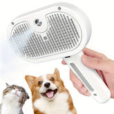 Multifunctional cat steam brush – USB charging pet grooming tool for shedding and cleaning