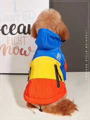 New Pet Dog Waterproof Jacket Hooded Dogs Cats Raincoat Dog Sport Hoodies Pet Fashion Coat Winter Warm Clothes