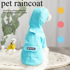 pet Rainwears/Dogs Waterproof Rain Coat/FourSeason/Pet Clothes/Outdoor/Raincoats/for autumn//winter/Windproof/rainproof/warm