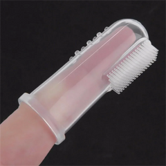 4pcs Pet Finger Toothbrush Super Soft Dog Cat Silicagel Toothbrush Bad Breath Tartar Teeth Care Tool Pet Cleaning Supplies