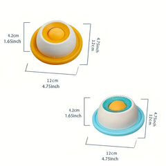 Pet Lick Mat Yogurt Licking Plate Slow Feeder for Dogs & Cats - Interactive Snack Bowl, Promotes Dental Health, Pet Licking Mat