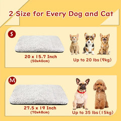 Self Warming Cat Bed with Aluminum Foil Insulation Removable Cat Mat Dog Winter Pet Heating Pad Heated Cat Mat Thermal Blanket