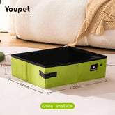 Waterproof Foldable Cat Litter Box for Travel Collapsible Portable Pet Toilet Bag with Sand Tray Durable Oxford Fabric