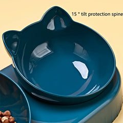 Pet water dispenser feeding anti-knock dual-purpose cat bowl water dispenser automatic drinking water feeder dog supplies A