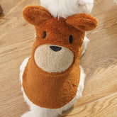 Winter Warm Fluffy Dog Clothes, Cute Plush Puppy Outfits for Small Breeds Like Teddy, Cat Sweater Cozy Pet Fashion,Funny Outfits
