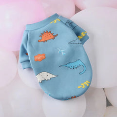 Cute Print Cat Clothes Suit Spring Autumn Warm Fleece Pet Cat Pullover for Cats Kedi Soft Kitten Sweater Sphynx Clothing Outfits