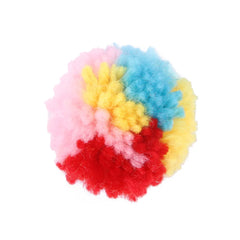 Funny Cat Toys Colorful Woolen Ball Interactive Boredom Relief Kitten Toy Chasing Indoor Playing Plush Balls Pet Supplies