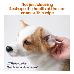 60PCS Pet Cleaning Wipes Cat Dog Disposable Paper Towels Non-woven Eye Tear Cleaning Ear Stain Remover Wet Towels Grooming Tools
