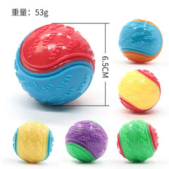 1Pcs Squeaky Balls Toys Dogs Interactive Toys TPR Dog Chew Toy for Dog Pet Teeth Cleaning Bite Resistance Pet Supplies