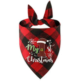 Christmas Pet Bandanas Triangle Scarf Reversible Towel for Pets Bandana for Pet Costume Accessories Christmas Party Supplies