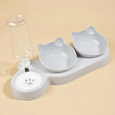 Pet water dispenser feeding anti-knock dual-purpose cat bowl water dispenser automatic drinking water feeder dog supplies A