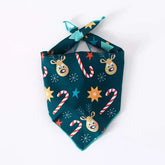 Personalized Pet Cat Scarf Dog Bandanas Christmas Halloween Party Triangle Bibs Decorative Scarves Puppy Bandanas Pet Supplies