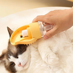 Pet Bath Brush with Soap Dispenser: 2-in-1 Massage & Cleaning Tool for Dogs & Cats - Gentle Exfoliating and Lathering