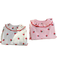 Summer Breathable Pet Clothing for Cat Cute Dog Clothing for Small Dog Vest Ruffled Strawberry Small Cat Clothes Pet Clothes