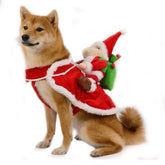 Christmas Dog Costumes Funny Holiday Riding Santa Clause Pet Dress Up for Small Large Dogs Festival New Year Dog Gift Outfit
