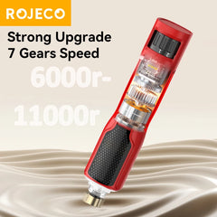 ROJECO Electric Pet Nail Grinder Dog Cat Rechargeable Nail Clippers LED Light Pet Claw Nail Grooming Trimmer Accessories