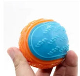 1Pcs Squeaky Balls Toys Dogs Interactive Toys TPR Dog Chew Toy for Dog Pet Teeth Cleaning Bite Resistance Pet Supplies
