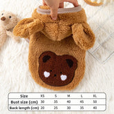 Winter Plush Dog Clothes Warm Pet Hoodies For Small Medium Dogs Cats Cute Jacket Coat Soft Puppy Sweatshirt Dog Costumes