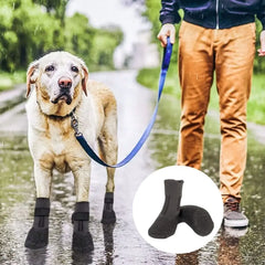 4pcs Pet Supplies Waterproof Pet Socks Shoes Breathable Non-slip Dog Shoes Anti-dirty Dog Paw Protector Winter