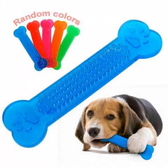 Pet Dog Chew Toys Training Games for The Dog Indestructible Rubber Bone Toy Aggressive Chewers Dog Toothbrush GWJ10