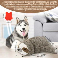 Dog Christmas Gift Forest Sloth Puppy Heartbeat Toy for Stress Relief and Soothing, Sleep Aid Crate Training Puppy Toys