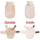 Cozy Cat Coat With Leash Hole Reversible Warm Fleece Pets Vest For Winter Adjustable Pets Clothes For Small Medium Dog Sphynx