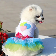 Sweet Dog Princess Dress for Small Dogs Spring Autumn Summer Puppy Dog Lace Tutu Dress Chihuahua Dog Skirt Pet Apparel Dog Dress