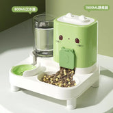 1-Pack Automatic Gravity-Fed Cat Water Dispenser & Feeder - Spill-Proof Large Capacity One-Piece Design,