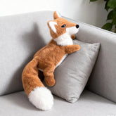 Pet-Resistant Chewable Plush Interactive Cartoon Toy with Sound, Simulated Fox Shape, Suitable for Large, Medium, and Small Pets Like Cats and Dogs, Double-Layer Fabric Without Filling, Bite-Resistant, Built-In Airbag