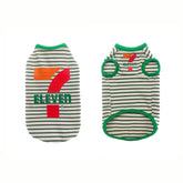 Fashion Spring Summer T-Shirt with Hat for Sphynx Cat Clothing Short Sleeves Striped Vest for Kittens Elestic Coat For Devon