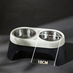 New Dog elevated Feeder anti knock stainless steel raised dog bowl elevated bowls for dog cat bowl