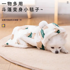 Cat Cape Autumn/Winter Blanket for Kitten, Ragdoll, Blue Cat, Sleeping, Warm Dog Shrug Pet Cover