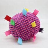 Interactive Ball Dog Toy Suitable for Chewing Training, Stress Relief, Bite Sound Resistance, Plush tug-of-war Toy three color