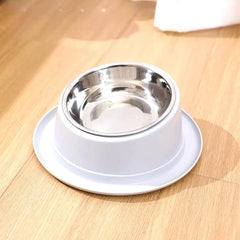 Stainless steel pet bowls cat supplies anti spill slanted bowls anti slip tableware supplies pet food bowls dog bowls universal