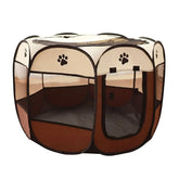 Octagonal Pet Tent Foldable Portable Oxford Cloth Cat and Dog Nest Outdoor Easy Operation Large Dog Cages Cat Fences..