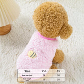 Winter Puppy Clothes Thremal Pet Vest For Small Dogs Cats Soft Warm Home Wear Coat Sweater For Kittens Newborn Pets