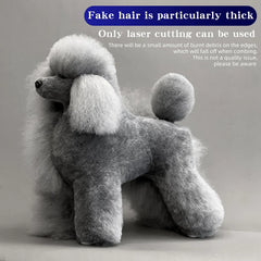 Pet simulation hair beauty fake beautician practicing dog standard poodle full body skeleton model dog for pet grooming