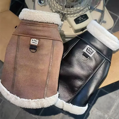 Warm Dog Coat Waterproof Winter Turtleneck Jacket for Cold Weather, Thick Fleece Snowsuit Christmas Vest for Small to Large Dogs