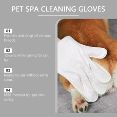 1PCS Pet Cleaning Gloves Disposable Wipes Gentle Formula Cat Dog Grooming Hygiene Care Quick Clean Essential Supplies