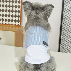Summer Dog Clothes Casual Versatile Dog T-shirt Suitable for Small Medium Dogs Chihuahua French Bulldog Pet Shirt