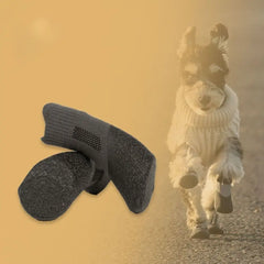 4pcs Pet Supplies Waterproof Pet Socks Shoes Breathable Non-slip Dog Shoes Anti-dirty Dog Paw Protector Winter