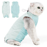 Breathable Cat Recovery Suit,Female Cat Onesie for Cats After Surgery ,Surgical Spay Suit Pet Body Suit Post Surgery E Collar