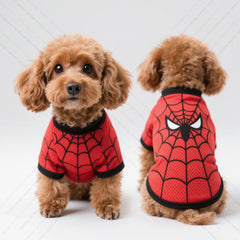 2025 Pet Summer Clothing Dog Vest Spider-Man Design Fresh And Cute Exclusive For Cute Pets Quick Drying And Breathable