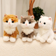 Simulation Cat Doll Gentle And Comfortable Lifelke Doll Stuffed Animal Cat Home Ornament Holiday Surprise Gift