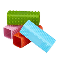 Car Animal Hair Brush for Dog Hair Short Brush for Dogs Long Cat Pet Hair Silicone Hollow Rubber Cleaning Brush GSZ01