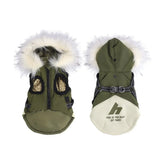 New Pet Dog Winter Warm Coat Fleece Hooded Puppy Jacket Plush Warm Cotton Vest Autumn Winter Clothing For Dogs Cats Clothes