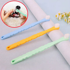 Dog Toothbrush Soft Hair Pet Toothbrush Oral Care Dog Teeth Cleaning Comfortable Handle Toothbrushes for Cat Clean Pet Supplies