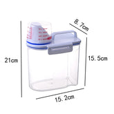 1.5L/2L Large Pet Food Storage Bin - Sealed Dry Food Dispenser for Dog Cat Kibble, Kitchen Pantry Organization