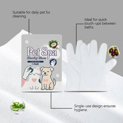 1PCS Pet Cleaning Gloves Disposable Wipes Gentle Formula Cat Dog Grooming Hygiene Care Quick Clean Essential Supplies