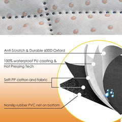 Dog Car Seat Covers, Dog seat Cover with Side Flap for Cars, Trucks, and Suv's - Waterproof & Nonslip Pet Seat Cover